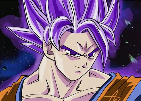 Goku Super sayajin purple | Dragon ball wallpapers, Anime dragon ball ...