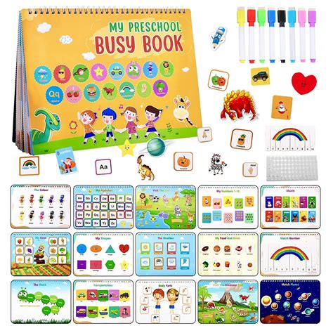 Buy UOMNICUE Montessori Busy Book, 30 Themes Preschool Busy Book for ...