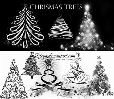 45 Sets of Wonderful Photoshop Christmas Brushes - Creative CanCreative Can