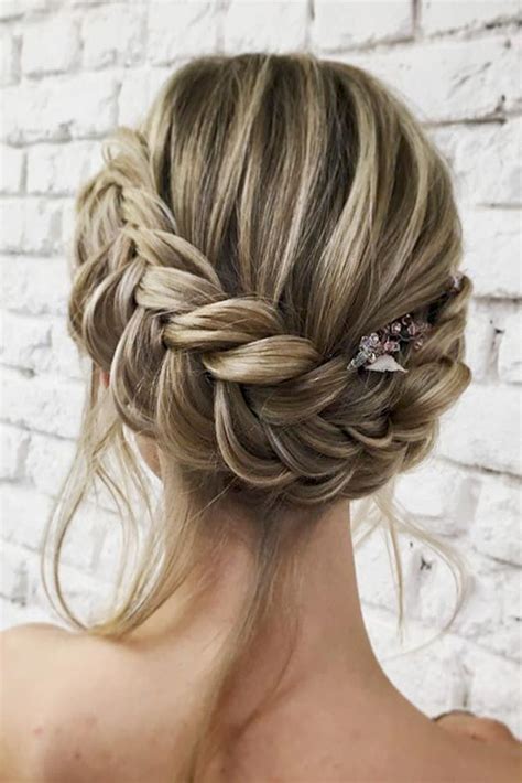 Dutch Braid Updo with Loose Locks | Hair styles, Braided hairstyles for ...