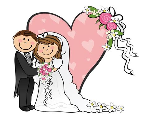 Cartoon Funny Bride And Groom - ClipArt Best | Caricaturas de novios ...