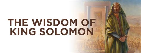 The Wisdom of King Solomon - EVJCC