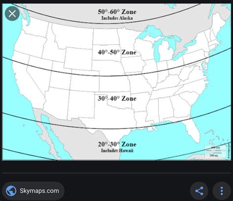 North America between 44-52 degrees North Latitude – Planispheres by ...