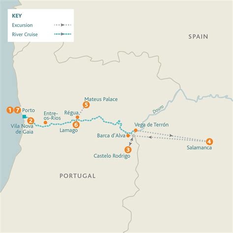 Map Riviera Douro 2020 - Quirky Cruise