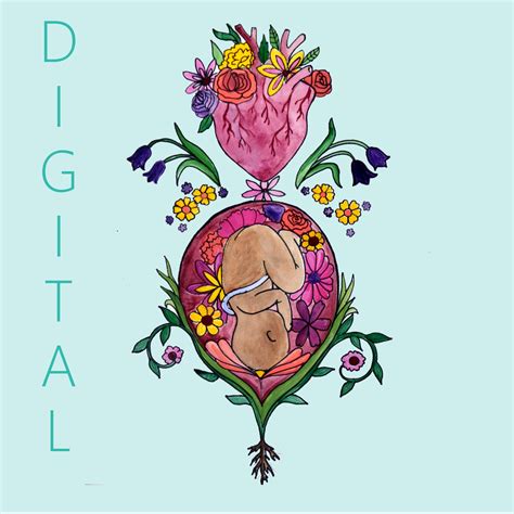 DIGITAL Alive print/poster /Birth Art/ Pregnancy Art/ midwife/ doula ...