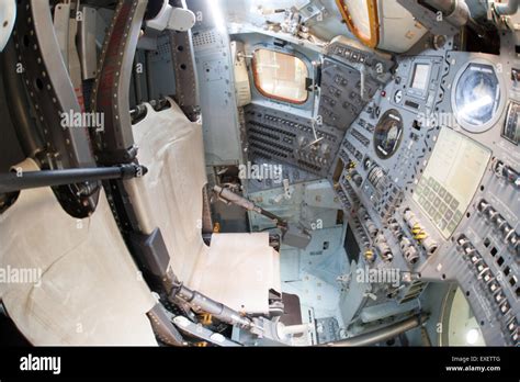 Apollo 9 Command Module "Gumdrop" interior Stock Photo - Alamy