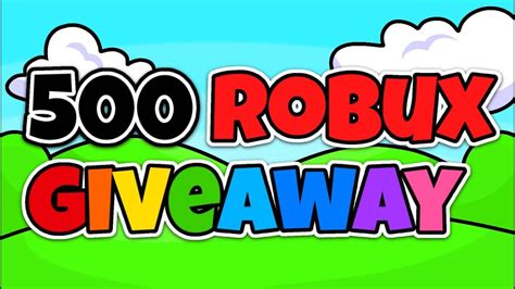 500 ROBUX GIVEAWAY! 🥰🤑 - YouTube