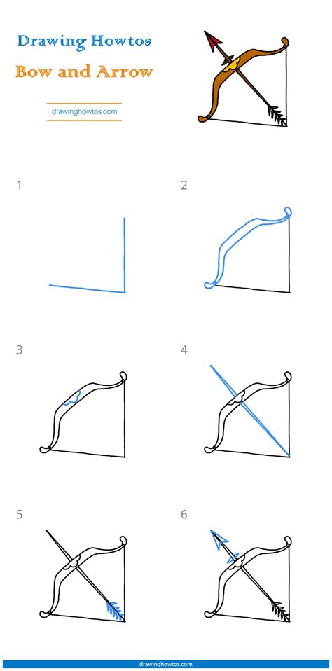 How to Draw a Bow and Arrow - Step by Step Easy Drawing Guides ...