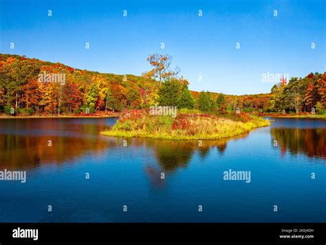 Blue Mountain Lake, New Jersey, just off the Appalachian Trail, was ...