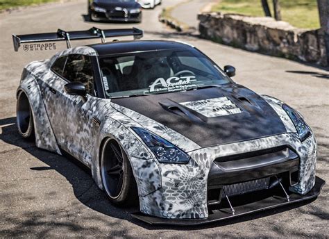 #GTR #Nissan #GT-R Liberty Walk Strasse Wheels #1080P #wallpaper # ...