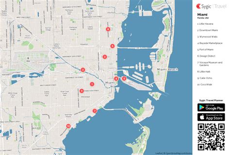 Map Of Downtown Miami - Living Room Design 2020