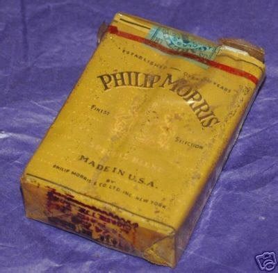 Vintage Phillip Morris cigarettes/pack - 1940's/1950's | #30061747