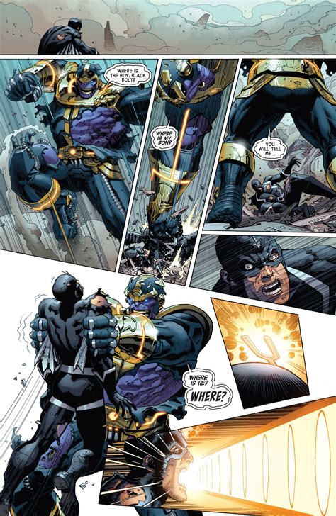 Black Bolt vs. Thanos | Marvel comics art, Marvel comic universe ...