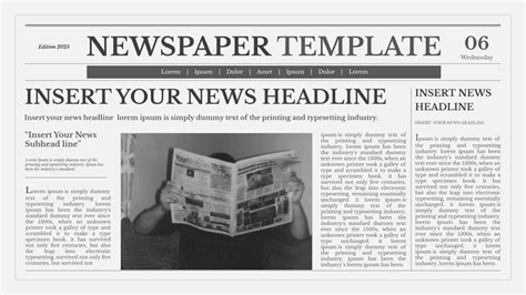 Newspaper Presentation Template for Google Slides - SlideKit