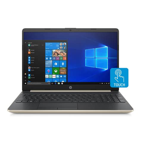 HP 15 Laptop, 15.6" HD Touch Display, Intel Core i3-8145U, 4GB, 128GB ...