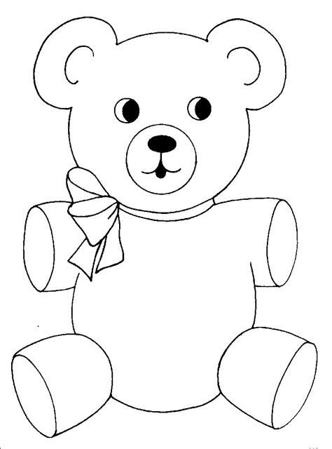 Free Printable Teddy Bear Coloring Pages For Kids