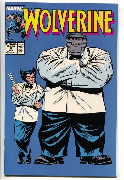 Wolverine 8 2nd Series Marvel 1989 NM Incredible Grey Hulk Suit Las ...