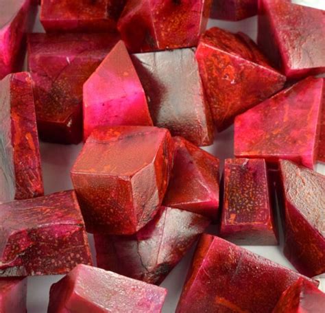 African Red Ruby 400-500 Ct/1 Piece Gemstone Polished Rough Natural ...