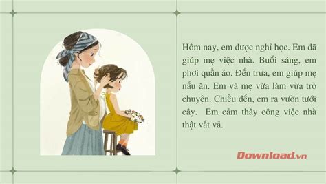 Tập làm văn lớp 2: Kể về một công việc mà em đã làm cùng người thân Sơ ...