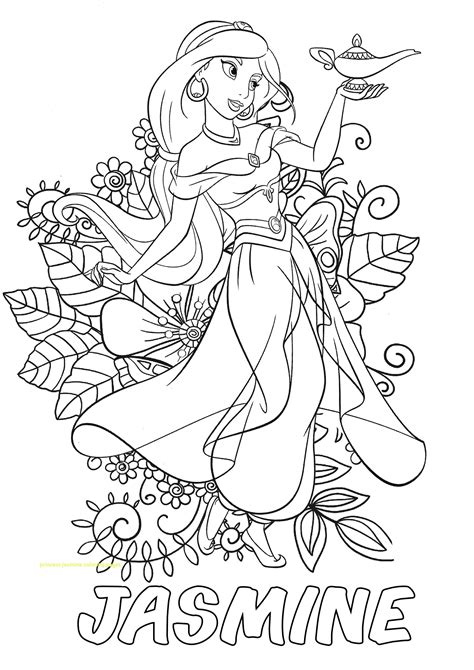 Jasmine Flower Coloring Pages - Yunus Coloring Pages