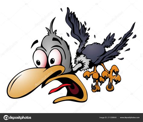 Scary Vulture Cartoon