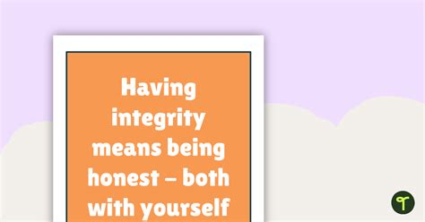 Inspirational Quotes for Teachers – Having integrity means being honest ...