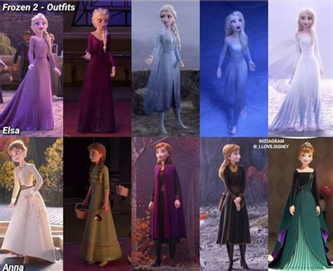 Anna and Elsa Frozen 2 Lovely Outfits. | Disney frozen elsa art, Disney ...