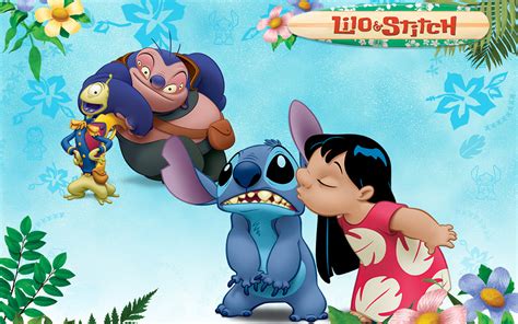 Lilo Stitch Hand Prints Wallpaper