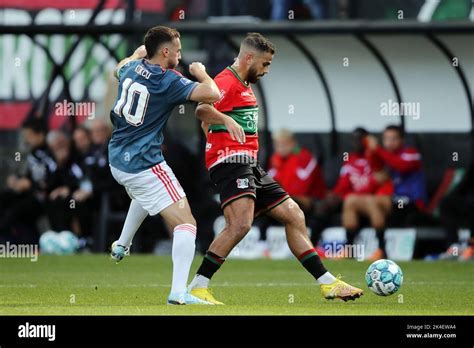 NIJMEGEN - (lr) Orkun Kokcu of Feyenoord, Oussama Tannane of NEC ...