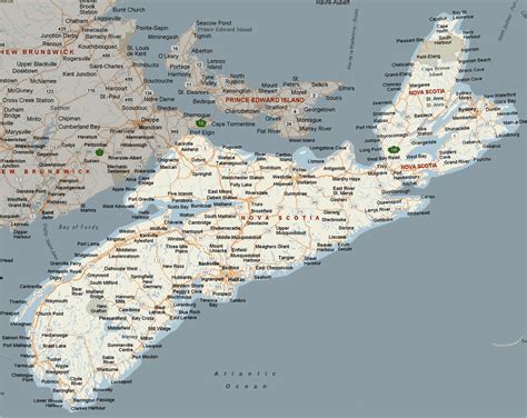 Printable Map Of Nova Scotia