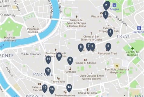 Walking Map Of Rome Italy With Attractions - Get Latest Map Update