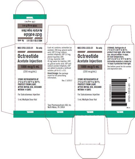 Octreotide - FDA prescribing information, side effects and uses