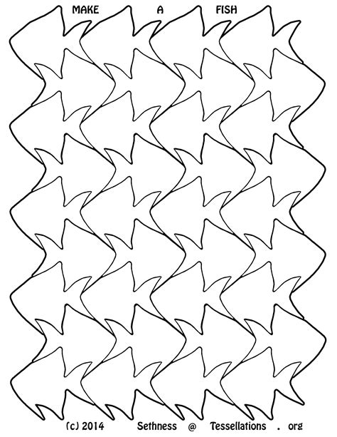 Tessellation Coloring Pages Free Printable