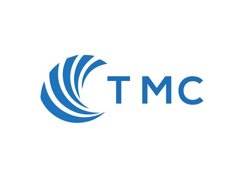 TMC letter logo design on white background. TMC creative circle letter ...