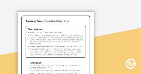 Breathing Colors - Guided Meditation Script | Meditation scripts ...