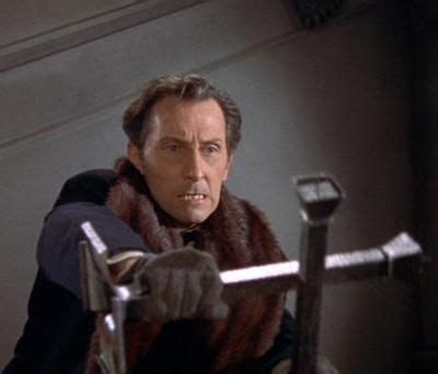 Peter Cushing as Van Helsing in 1958's vampire classic "Horror of Dracula"