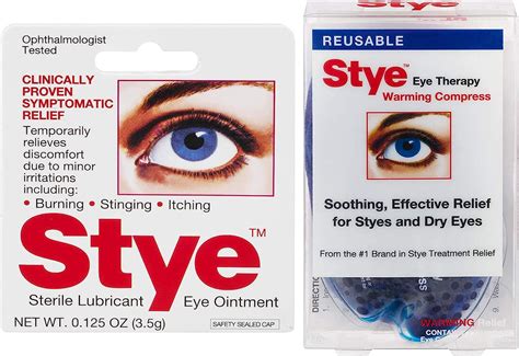 Amazon.com: Stye Sterile Lubricant Eye Ointment and Warming Compress ...