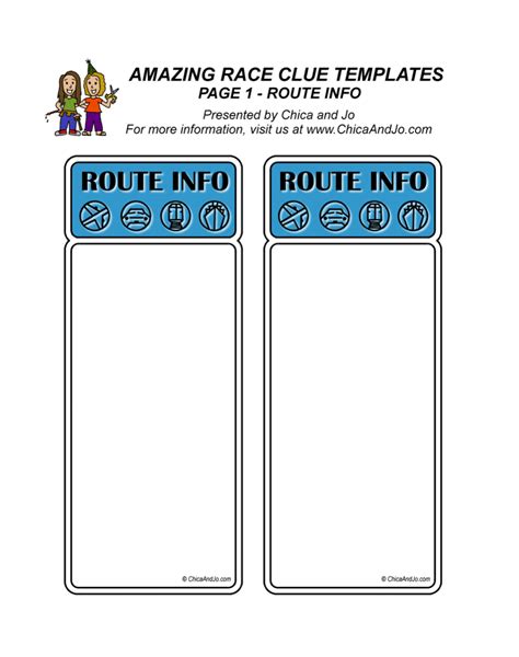 This is a template I used for an Amazing Race activity I did with my ...