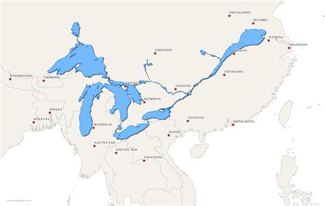 Asia Lake Map