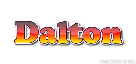 Dalton Logo | Free Name Design Tool from Flaming Text