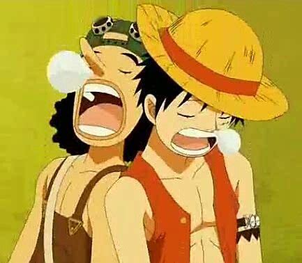 Usopp, Luffy, sleeping, funny, sleep bubbles, snot; One Piece | Luffy ...