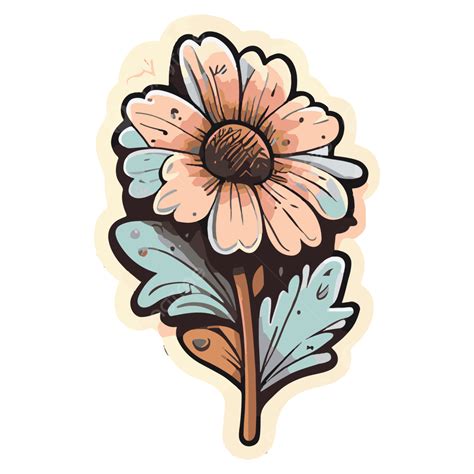 Vintage Aesthetic Flower Sticker, Flower Clipart, Aesthetic Clipart ...