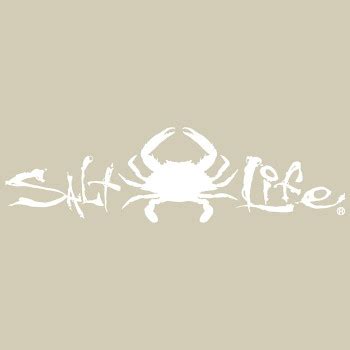 Salt Life White Signature Vinyl Decal - Coastal Cottage