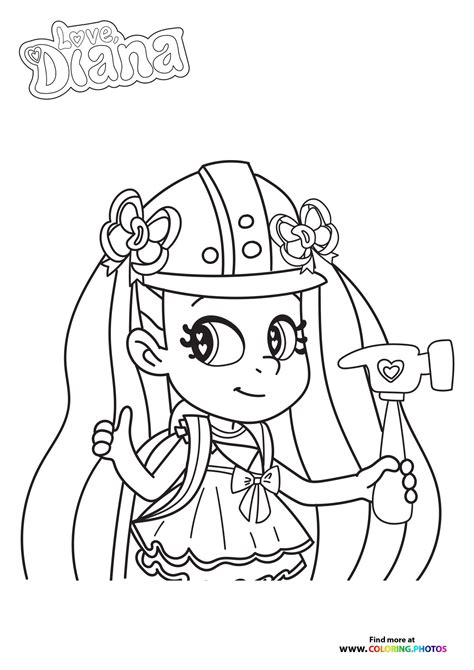 Diana and Roma - Coloring Pages for kids