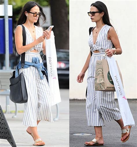 Jordana Brewster Summer Chic in Soludos 'Slotted' Sandals | Fashion ...