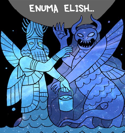 Enuma Elish - Apsu and Tiamat by Zal-Cryptid on DeviantArt