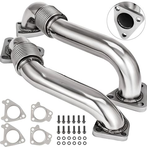 VEVOR Exhaust Manifold Fit for 2001 2016 GMC Chevy Sierra Silverado 6 ...