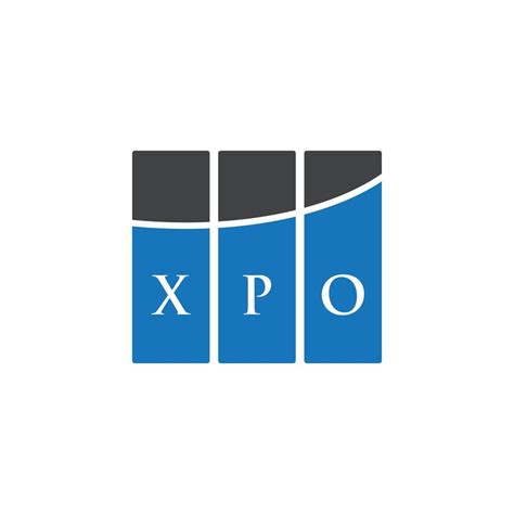 XPO letter logo design on white background. XPO creative initials ...