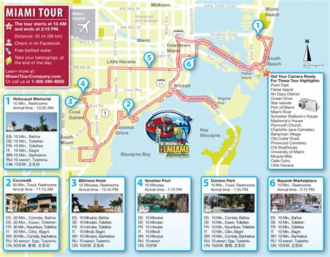 Miami Bus Tour Map - Miami Beach 411 Travel Store