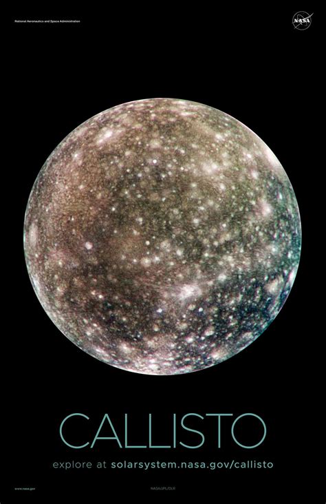 Jupiter's Moon Callisto Poster - Version A | NASA Solar System ...